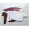 Maroon and White Graduation Party Decorations,Graduation Cap Banner Set, 2