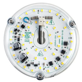 Ledytech 4 inch LED Retrofit Light Kit for Ceiling Fan Light Replacement Panel PCB 18W 6000K 2200LM 120V CRI90 Dimmable ETL (White 6000K)