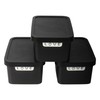 Jolie Max Plastic Storage Boxes with Lid, 3 Set of