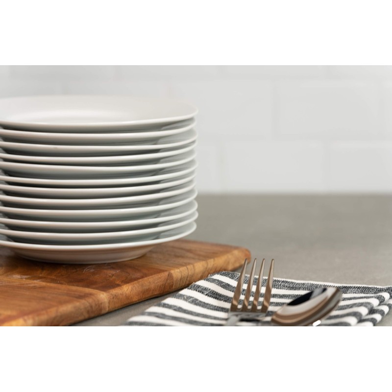 10 Strawberry Street 6" Catering Round Appetizer Plate, Set of