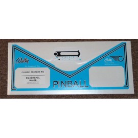 SILVERBALL MANIA Pinball Apron Decal Set