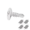 200Pcs Self Drilling Screw M4.2x13 Round Washer Head Stainless Steel