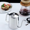 CHFNJJ Stainless Steel Coffee Pot, Gooseneck, Fine Mouth Drip Kettle,