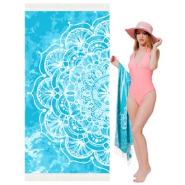 Oversized Turkish Beach Towel Blanket XXL Cotton Sandproof Towels Boho Woven Extra Large Big Sand Free Giant Throw Thick Blankets Huge Quilt XL Picnic Camping Necessities Cloud For Adult Gifts