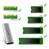 Poppstar M.2 NVMe SSD Enclosure PCIe (USB-C, M-Key and B&M-Key