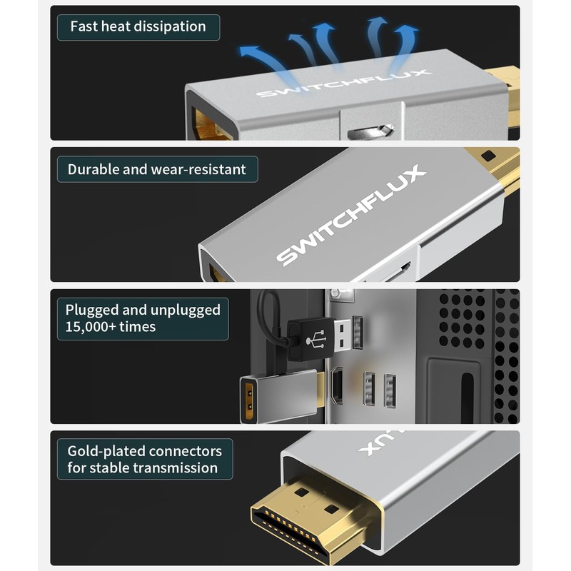 HDMI to DisplayPort Adapter [1 Pack], 4k@60Hz HDMI to DP