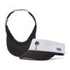 Visor Splash White Black Palm