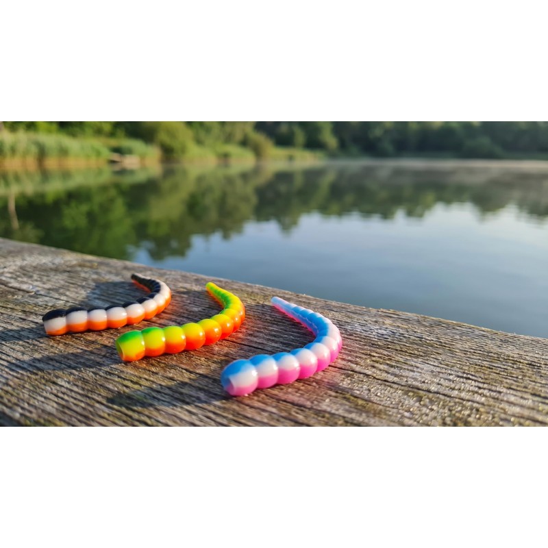 Zite Fishing Curly Viper Esca in gomma per trota, 24