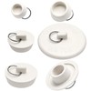 6 Pieces Drain Stopper, Bathroom Sink Stopper, Bathtub Drain Plug