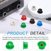 sourcing map 10Pcs ABS and Copper Potentiometer Knobs 1/4" Volume