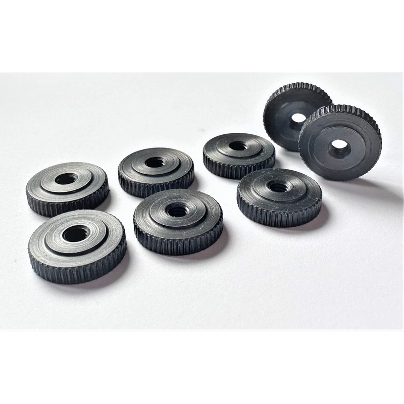 PrecisionGeek - Knurled Nuts/Knurled Wheel Lock Nut Adapter, Flat DIN