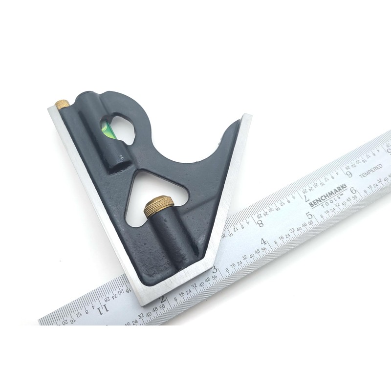 Benchmark Tools Precision 12” 2-Piece Machinist Combination Square Set -