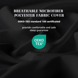 DOWNCOOL Comforters Oversize King Size, Black All Season Duvet, Lightweight Quilt, Down Alternative Hotel Comforter with Corner Tabs (Black, Oversize King 116x98 Inches)