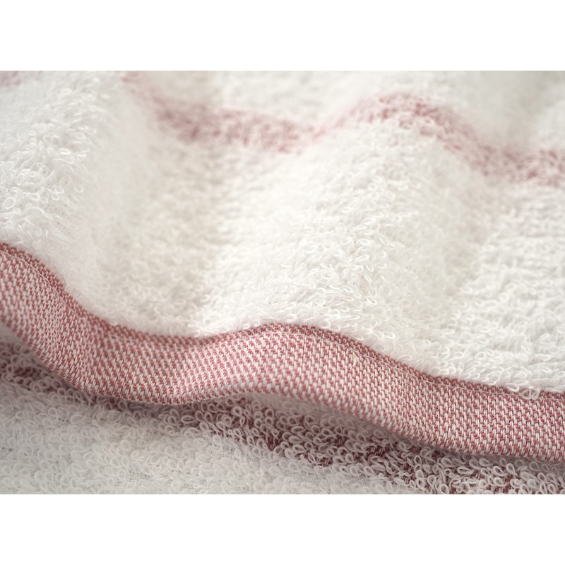 Kosugizen Senshu Towel Face Towel, Weekly Border, 13.4 x 31.5