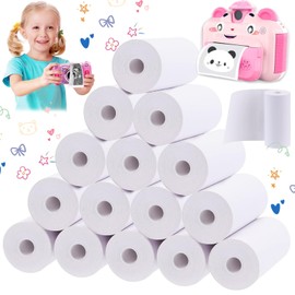 Lankai 15 Rolls of Printing Paper, Thermal Paper for Children's Camera, Thermal Printer Paper, White, Inkless Notes Printer, for Immediate Printing of Photos, Labels (57 x 30 mm)