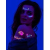 12 Sheets Glow in The Dark Temporary Tattoos Butterfly Flower