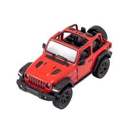 Easy Toys Model Car Compatible with Jeep Wrangler 2018. Scale Toy Off-Road Vehicle with Opening Doors. Car modeling. (Wrangler Red)