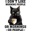 CafePress Funny Morning Cat Saying Magnets Rectangle Magnet, 3"x2" Refrigerator