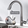360°Swivel Pull Out Kitchen Faucets with 2 Spray Modes High