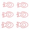 100Pcs Carrot Paper Clips Carrot Shape Strong Metal Anti Slip