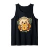 Pineapple Hedgehog Animal Print Drawing Pineapple Lover Tank Top
