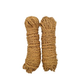 Chinchilla® Coconut Yarn Bundles, 2 x 25 Metres, Coconut Ribbon, Thin, Brown Coconut Yarn for Versatile Garden, Craft, Leisure and Children's Pleasure, High Quality