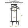 Artigarden Outdoor Garden Hose Holder Freestanding with Brass Faucet And