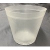 Translucent Plastic Pot, 4.7 inches (12 cm), 10 Pieces