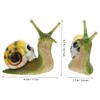 BESPORTBLE Garden Snail Decor Skull Statue Resin Ornament for Landscape