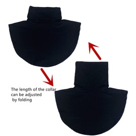 2 PCS Black White Womens Mock Turtleneck Dickies Fake Collar Faux Turtleneck Blouse Dickey Half Shirts