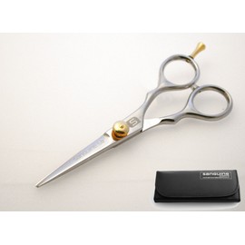 Beard Trimming Scissors, Hair Scissors for Moustache Cutting 5 inch - Chrome