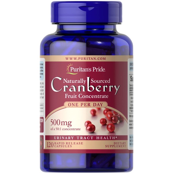 Puritan's Pride One A Day Cranberry - 120 Capsules Supports Urinary Health