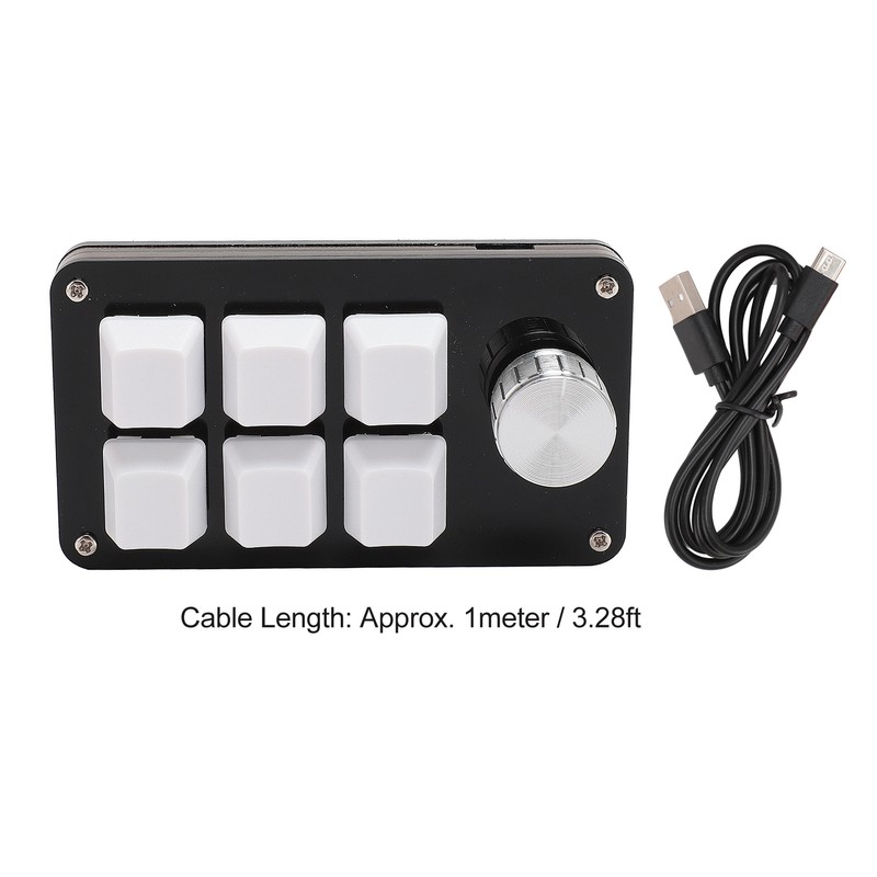 Mini 6 Key Keypad with Knob Custom Programming Hot Swappable