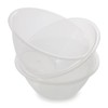 Set of 4 Clear Plastic Serving Bowl Salad | Mixing