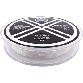 Fluorocarbon Leader LMAB 100 Pro Made in Japan, Leader Line, Fishing Line for Pike, Zander & Perch, from 0.15 to 1mm, 30 m & 20 m Spools, for Pike Fishing, Zander Fishing, 6.0 kg - 0.30 mm