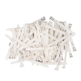 Chicken Leg Rings Numbered Identification Tags 1-100 Reusable Poultry Leg Bands for Ducks Chicks Goose, Bird Pigeons Leg Rings Readable Numbered Bird Identification Leg Bands (White)