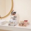 DOADW Makeup Counter Organizer Clear - 11 Compartment Bathroom Cosmetic