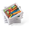 hand2mind Wooden Cuisenaire Rods with Trays, Math Manipulatives, Montessori Math