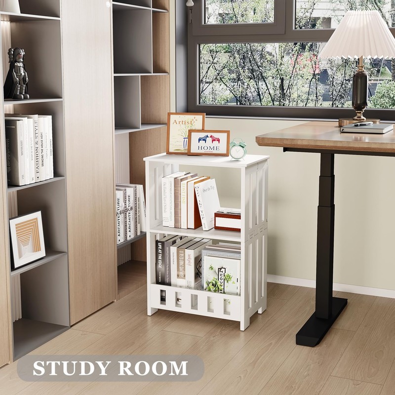 HAYOFAMY 3 Tier Side Table Night Stand, Narrow End Table