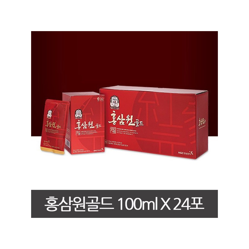 Gwangdong 정관장 홍삼원 골드 100ml 24포 6년근 홍삼 선물세트 Jeonggwanjang