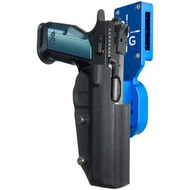 Black Scorpion Gear Pro Heavy Duty Competition Holster fits CZ Tactical Sport 2 (Blue/Black, Right-Hand Draw)