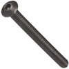 Steel Socket Cap Screw, Plain Finish, Button Head, Hex Socket