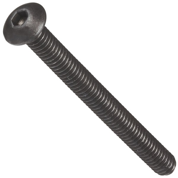 Steel Socket Cap Screw, Plain Finish, Button Head, Hex Socket
