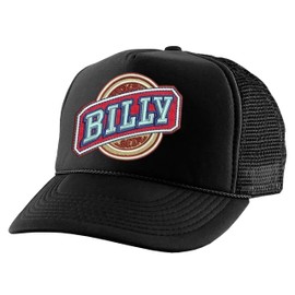 Trucker Hat Billy Beer Drink Vintage Snapback Cap (Black)