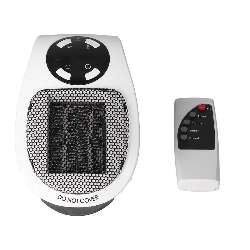 500W Mini Speed Electric Heater Portable Electric Heater with Remote