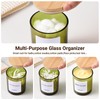 unisence 2 Pack Glass Qtip Holder Dispenser Set - Q