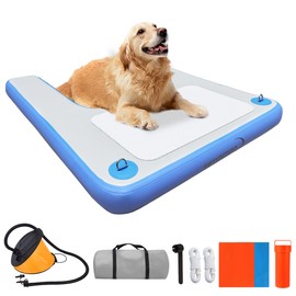 Inflatable Dog raft ramp, Water Sports Floating Platform, Swimming Pool Floating Ladder, Boat Dock ramp Ladder, Water Dog Ladder