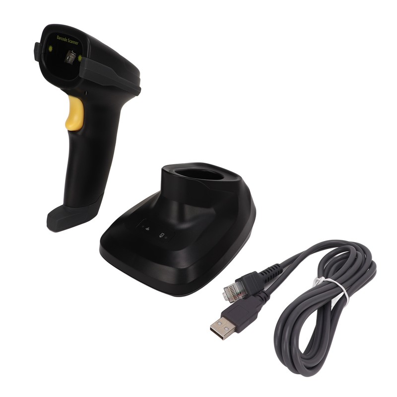 Barcode Scanner 2.4G Wireless 1D Bar Code Reader Tool with