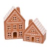 Mark Feldstein & Associates Ceramic Iced Gingerbread Houses Holiday Pre