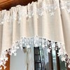 AiDamai Swag Curtain with Star Trim Arched Doorway Curtain 1PC